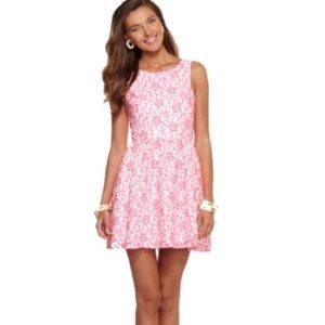 Lilly Pulitzer Sandrine Pique Lace in Fiesta Pink